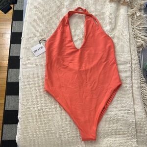 NWT Skatie “Blush” Zoey One Piece XL Halter Swimsuit